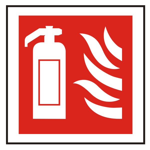 Fire Extinguisher Sign Rigid 100mm x 100mm